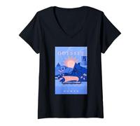 Womens Iliad Odyssey Homer Ancient Greek History Book Odyssey V-Neck T-Shirt