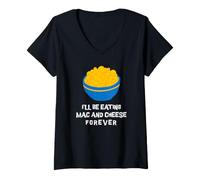 Women's I'll Be Eating Mac and Cheese Forever V-Neck T-Shirt