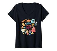 Women's I'll Be in My Office Baking Kitchen Cooking V-Neck T-Shirt