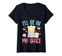 Women's I'll Be in My Office Kitchen V-Neck T-Shirt