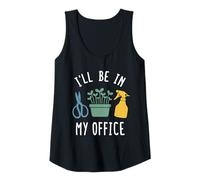 Womens I'll Be in My Office - Micro Green Gardening Hobby Tank Top