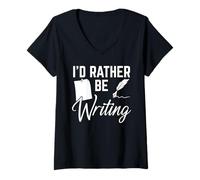 Womens I'll Be Writing Screenwriter V-Neck T-Shirt