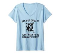Womens I'll Get Over It I Just Need To Be Dramatic First Chihuahua V-Neck T-Shirt