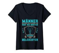 Women's Illuminated Lighting Master Event Technology V-Neck T-Shirt