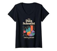 Womens I'm A Data Scientist I Have All The Plots V-Neck T-Shirt