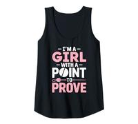 Womens I'm A Girl With A Point To Prove Fencing Girl Tank Top