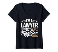 Womens I'm a Lawyer Not a Magician Young Advocate Law Graduates V-Neck T-Shirt