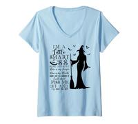 Women's I'm A Little Smart Ass Short and Stout Here is My Finger V-Neck T-Shirt