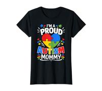 Womens I'm a Proud Autism Mommy Value Graphic T-Shirt