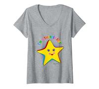 Womens I'm A Star - Twinkle Twinkle Little Star Nursery Rhymes V-Neck T-Shirt