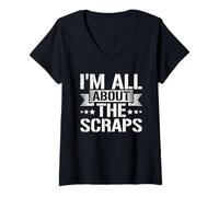Women's I'm All About The Scraps - Metal Scrapping V-Neck T-Shirt
