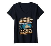 Women's I'm an Architect Thinking Outside the Box V-Neck T-Shirt