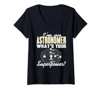 Womens I'm an Astronomer What's Your Superpower V-Neck T-Shirt