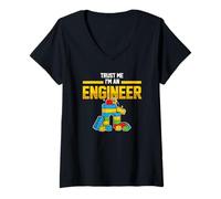 Women's I'm an Engineer | Math Teacher Sarcastic Humor V-Neck T-Shirt
