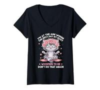 Womens I'm At The-Age Where The Next Day My Body Whisper To Me V-Neck T-Shirt