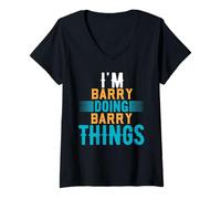 Women's I'm Barry Doing Barry Things T-Shirt Name Barry V-Neck T-Shirt