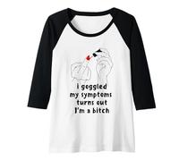 Womens I'm Bitch Manicure Fuck You Woman Middle Finger Raglan Baseball Tee