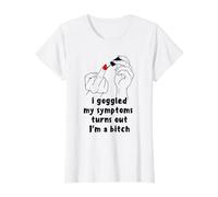 Womens I'm Bitch Manicure Fuck You Woman Middle Finger T-Shirt