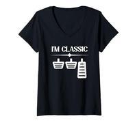 Women's I'm Classic Car Lover Mechanic Garage Car Guy V-Neck T-Shirt
