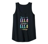 Womens I'm Ella Doing Ella Things Personalized First Name Tank Top