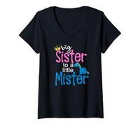 Women's I'm Going to Be A Big Sister to A Little Brother T-Shirt V-Neck T-Shirt