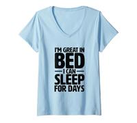 Women's I'm Great in Bed V-Neck T-Shirt