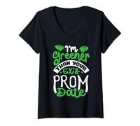 Womens I'm Greener Than Your Ex’s Prom Date V-Neck T-Shirt