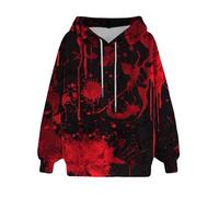 Women's 'I'm Halloween' Sweatshirt - Vintage Horror Print Pullover, Soft Cotton Blend, Seasonal Festival & Night Out Top Hoodies for Women UK Brick Red