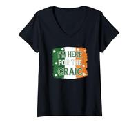 Women's I'm Here for The Craic V-Neck T-Shirt