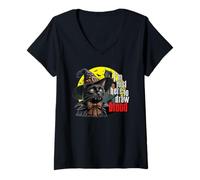 Womens I'm Here to Draw Blood a Halloween Phlebotomist Cat Lover V-Neck T-Shirt