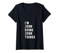 Womens I'm Joan Doing Joan Things V-Neck T-Shirt