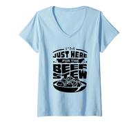 Women's Im Just Here for The Beef Stew Meat Lover V-Neck T-Shirt