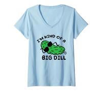 Women's I'm Kind of A Big Dill Pickle V-Neck T-Shirt