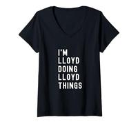 Womens I'm Lloyd Doing Lloyd Things V-Neck T-Shirt