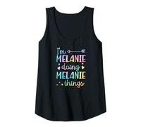 Womens I'm Melanie Doing Melanie Things Personalized First Name Tank Top
