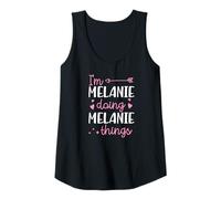 Womens I'm Melanie Doing Melanie Things Personalized First Name Tank Top
