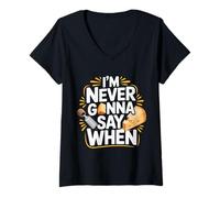 Womens I'm Never Gonna Say When Parmesan Cheese Grater - V-Neck T-Shirt