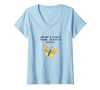 Womens I'm Not A Creative Person So Here's a Butterfly Creativity V-Neck T-Shirt