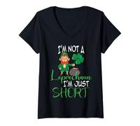 Womens I'm Not a Leprechaun I'm Just Short St. Patricks Day V-Neck T-Shirt