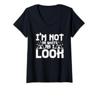 Women's I'm Not As White As I Look Chickasaw V-Neck T-Shirt