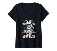 Women's I'm Not Ignoring You I'm Just Very Busy V-Neck T-Shirt