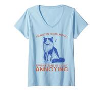 Women's I'm Not in A Bad Mood Everyone is Just Annoying V-Neck T-Shirt