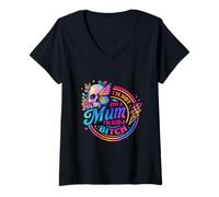 Womens I'm Not Just A Mum I'm A Cool Mum Mom Funny Gift Gag V-Neck T-Shirt