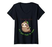 Womens I'm Not Lazy It's Just Time To Relax V-Neck T-Shirt