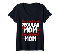 Womens I'm Not Like A Regular Mom I'm A Cool Mom Mother Parent V-Neck T-Shirt