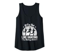 Womens I'm Not Line Dancing I'm Thinking About It Fun Western Style Tank Top