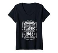 Womens I'm Not Old I'm a Classic 1968 Legends were Born in 1968 V-Neck T-Shirt