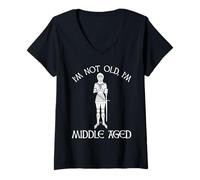 Womens I'm Not Old - I'm Middle Aged V-Neck T-Shirt