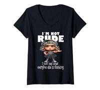 Womens I'm Not Rude I Just Say What Everyone Else is Thinking V-Neck T-Shirt