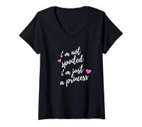 Women's I'm Not Spoiled I'm Just A Princess V-Neck T-Shirt